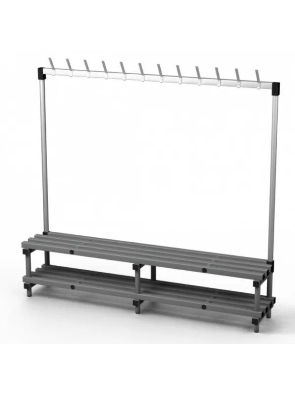 Stacarac Single Sided Plastic Cloakroom Bench